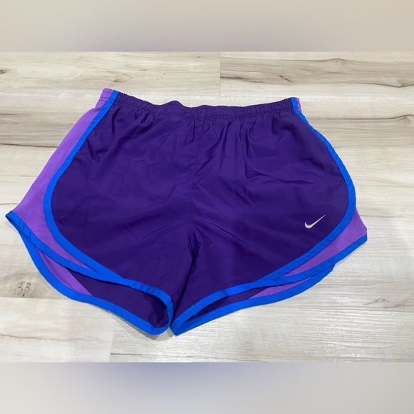 Nike Pants - Nike Dri Fit Womens Running Shorts Purple Blue Trim Athletic Workout Small